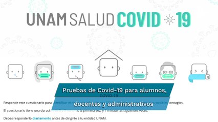 UNAM hará pruebas a su comunidad para detectar Covid-19