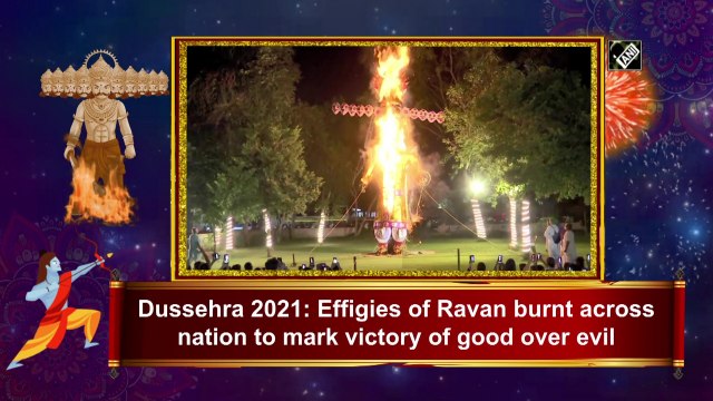 Dussehra 2021: Effigies of Ravan burnt across nation to mark victory of good over evil