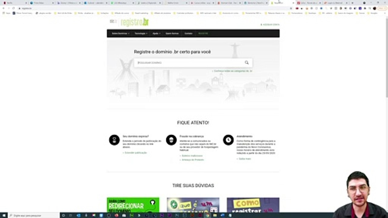 criando email