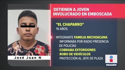 Detienen a "El Chaparro", presunto responsable de emboscada en Coatepec