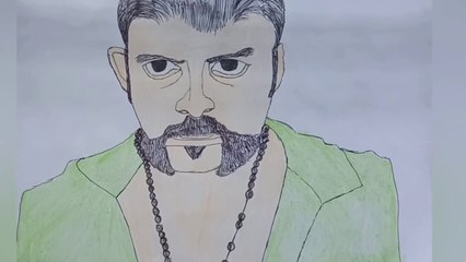 How to draw a actor jayasurya easily
