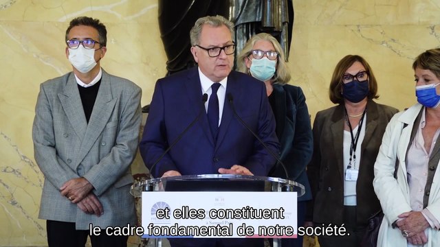 Discours de Richard Ferrand à l'occasion de l'inauguration de l'exposition Touche pas à mon professeur - Jeudi 14 octobre 2021