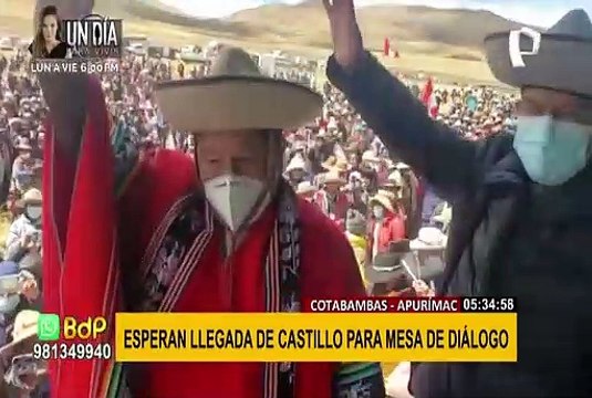 Cotabambas: esperan llegada del presidente para retomar mesa de diálogo por conflicto con minera