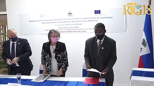 lansman pwojè amelyorasyon sekirite alimantè ak nitrisyonèl pou kore popilasyon nan depatman nòdès