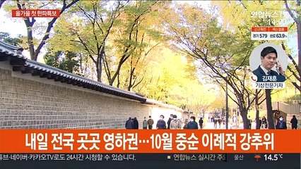 전국 올가을 첫 한파특보…64년 만의 10월 중순 추위