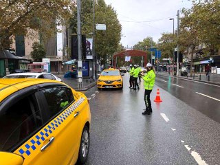 Kadıköy'de taksilere yönelik denetim