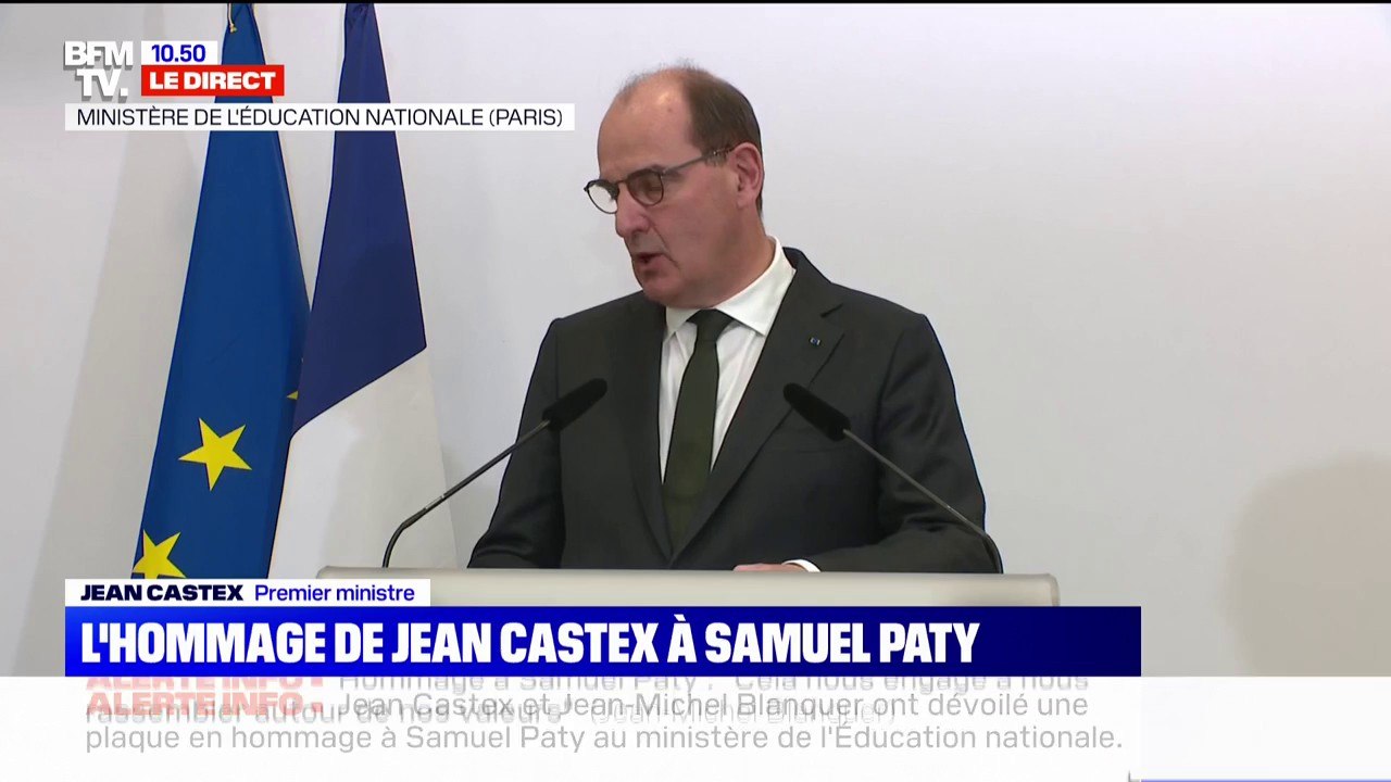 Jean Castex : "Rendre hommage à Samuel Paty, c'est rendre hommage à la République"