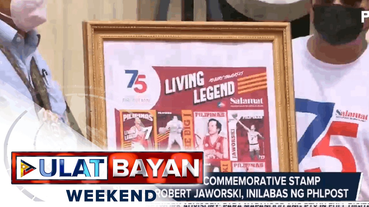 Limited edition ng commemorative stamp ni PBA legend Robert Jaworski, inilabas ng PHLPOST