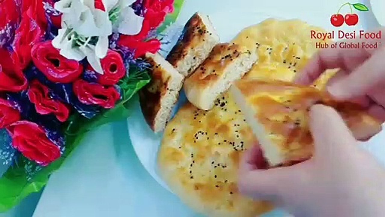 How to make pakistani Roghni Naan Recipe  at home by royal desi food | Nan recipe | Naan recipe | Persian flatbread recipe