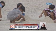 Mga bata at matatanda, kabilang sa mga namasyal sa Dolomite beach | 24 Oras Weekend