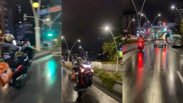 Esenler’de tek teker kullandığı motosikletle tehlike saçtı