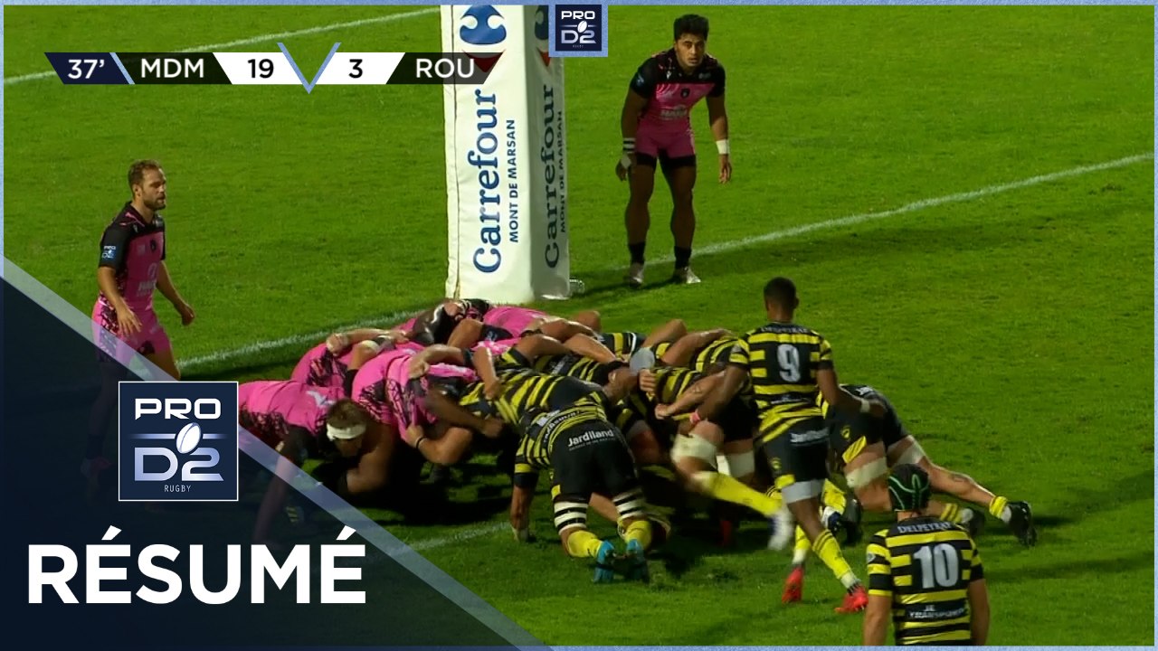 PRO D2 - Résumé Stade Montois-Rouen Normandie Rugby: 45-8 - J07 - Saison 2021/2022