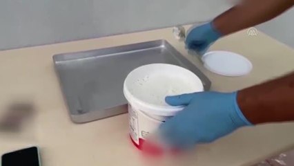 DİYARBAKIR - Yoğurt kovasında toz esrar ele geçirildi