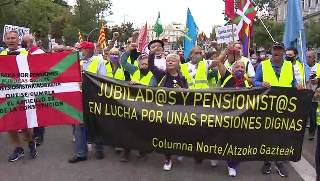 Pensionistas de toda España reclaman unas pensiones justas y suficientes