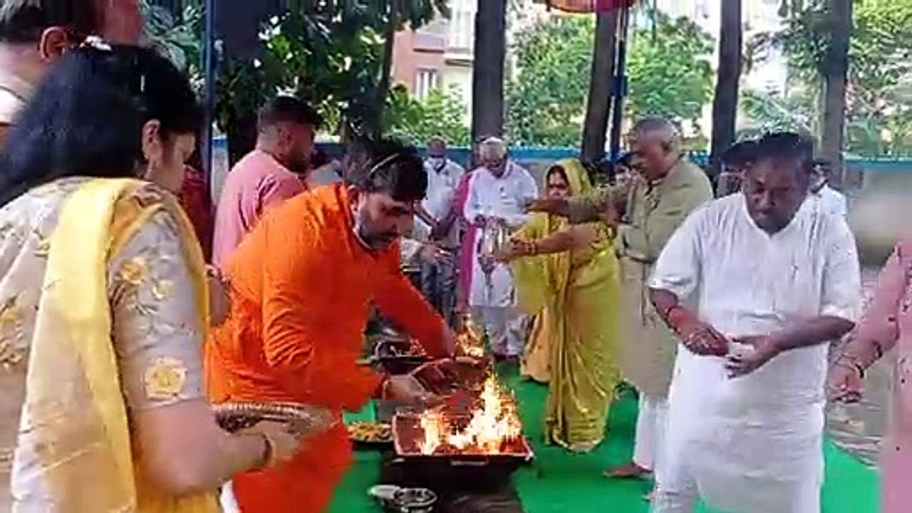 VIDEO: माता की चौकी में गूंजा शेरावाली का जयकारा