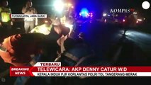 Truk Kontainer Terbalik di Tol Cipularang Arah Jakarta, Sopir Truk Melarikan Diri!