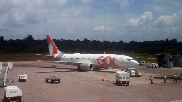Boeing 737 MAX 8 PR-XME faz seu pushback antes de decolar para Macapá