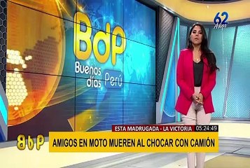 Motociclista salva de morir tras chocar con un taxi en el Cercado de Lima