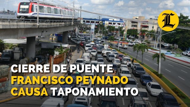 Cierre de puente Francisco Peynado causa taponamiento; chóferes dicen arreglos deben ser de noche