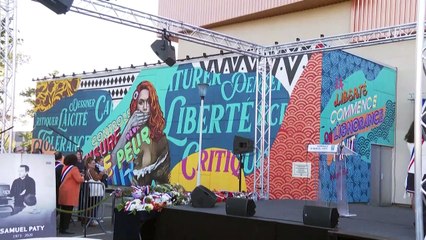 "Die Werte der Republik verteidigt": Gedenken an ermordeten Geschichtslehrer Samuel Paty