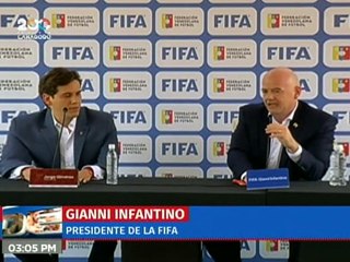 Presidente de la FIFA: Estamos seguros que el futuro de Venezuela en el fútbol será espectacular