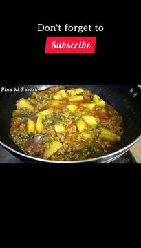 Aloo Keema recipe || How to cook Beef mince with potatoes || How to make Aloo Qeema #shortvideo