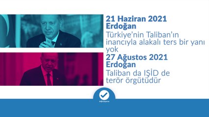 Erdoğan’ın Taliban açıklamaları kafaları karıştırdı