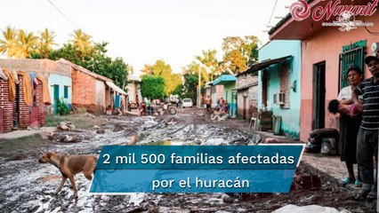 Huracán "Pamela" deja más de 9 mil damnificados en Acaponeta, Nayarit