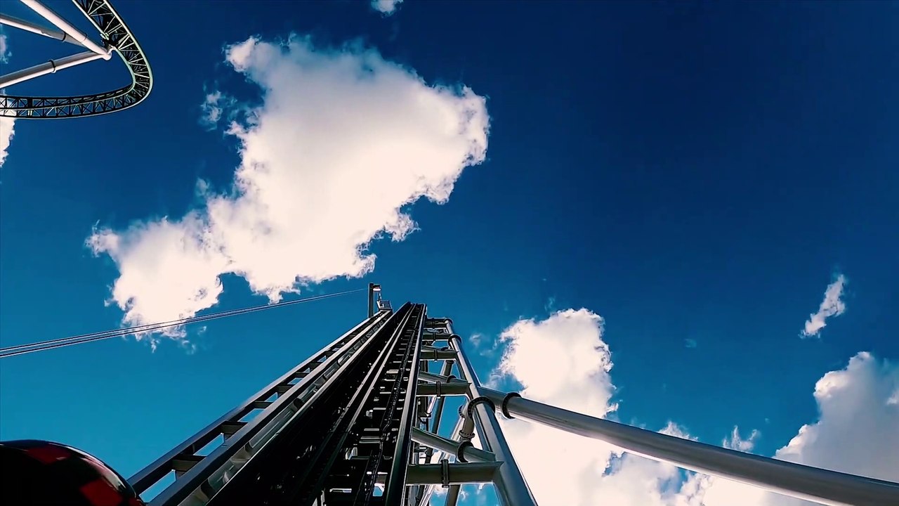 Pitts Special Roller Coaster (PowerPark Theme Park, Finland) - Coaster POV Video - Front Row
