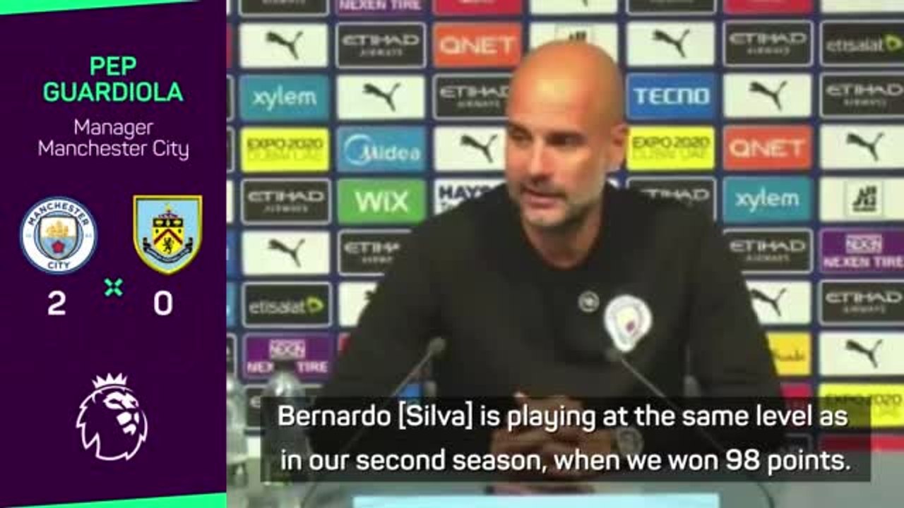 Guardiola hails 'incredible, top level' Bernard...