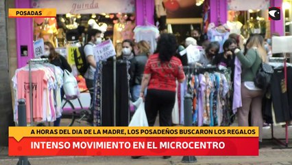 Intenso movimiento en el microcentro