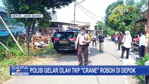 Polisi Olah TKP Tragedi Crane Jatuh di Pancoran Mas Depok