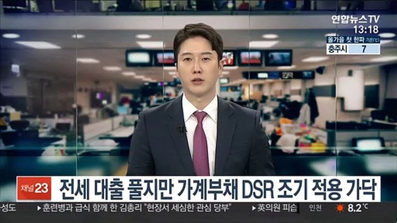 전세 대출 풀지만 가계부채 DSR 조기 적용 가닥