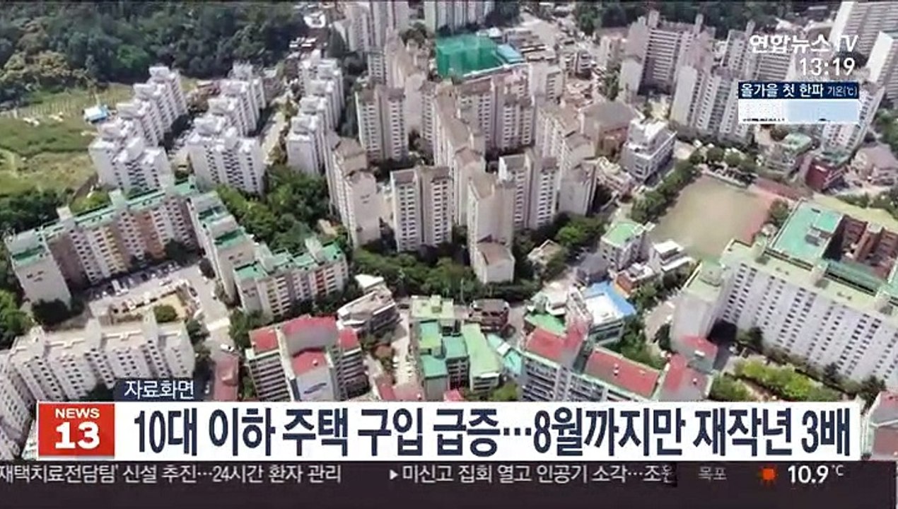 10대 이하 주택 구입 급증…8월까지만 재작년 3배