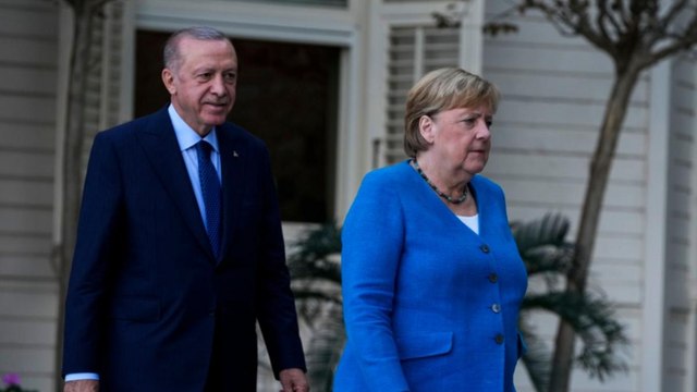 German chancellor Angela Merkel met Turkey president