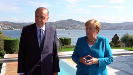 Cumhurbaşkanı Erdoğan, Almanya Başbakanı Merkel ile görüştü