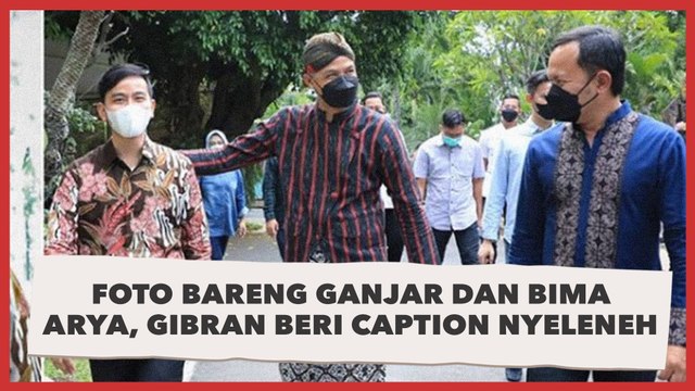 Kocak! Pamer Foto Bareng Ganjar Pranowo dan Bima Arya, Gibran Malah Beri Caption Nyeleneh