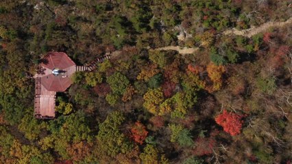 단풍 절정기에 첫 얼음...설악산 한계령 / YTN