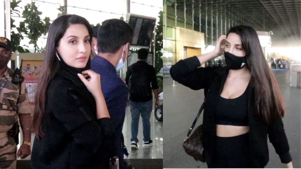 Bollywood Actress Nora Fatehi ने Airport पर दिखाया अपना Stylish Avtaar | FilmiBeat