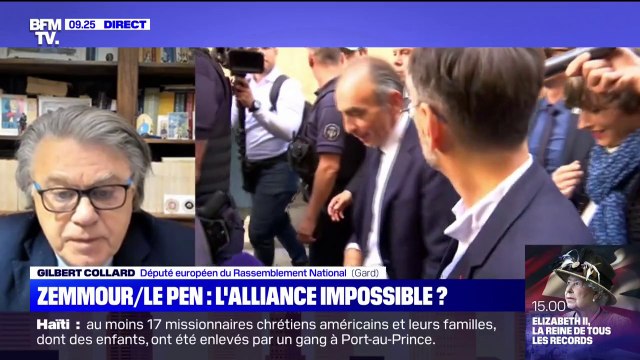 On aura besoin l'un de l'autre : Gilbert Collard estime l'alliance Le Pen-Zemmour inévitable