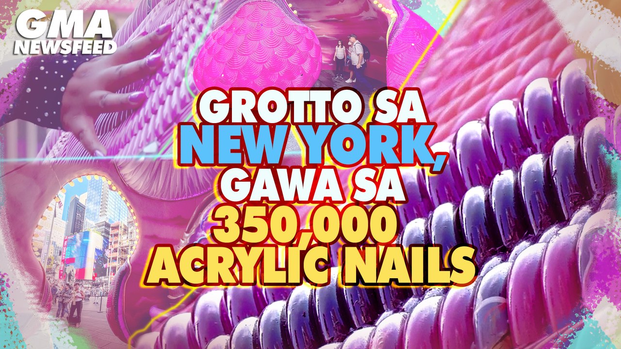 Grotto sa New York, gawa sa 350,000 acrylic nails | GMA News Feed