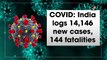 Covid-19: India logs 14,146 new cases, 144 fatalities