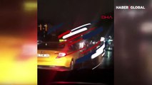 İstanbul'da bir taksici kovaladığı sürücünün yolunu kesip aracın camına saldırdı