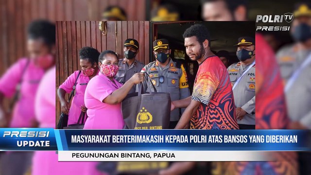Polres Pegunungan Bintang dan Bhayangkari Salurkan Bantuan Sembako Kepada Masyarakat Korban Konflik Distrik Kiwirok