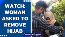 MP: A woman riding pillion is forced to take off hijab in Bhopal | Viral video | Oneindia News