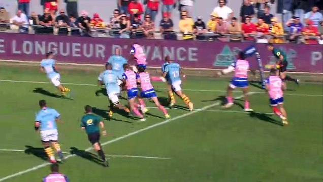 TOP 14 - Essai de Sekou MACALOU (SFP) - USA Perpignan - Stade Français Paris - J07 - Saison 2021/2022