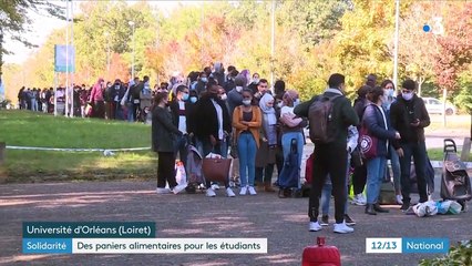 Précarité étudiante : forte affluence lors d’une distribution alimentaire à l’université d’Orléans