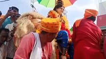 Historical farewell of smiling goddess, thousands of people gathered from Barhata village to Narsinghpur to have a glimpse