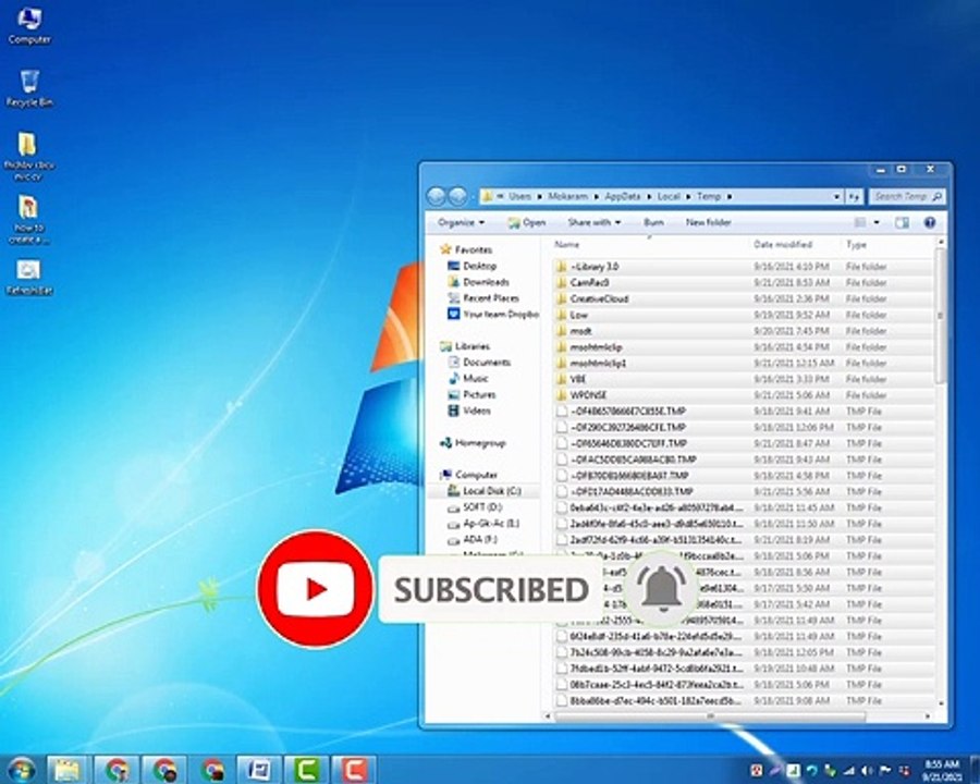 Shortcut key to Delete All Temp Junk  Prefetch Files in Windows