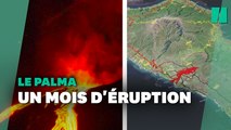 Un mois de coulée de lave qui ont transformé le paysage de La Palma
